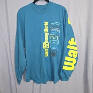Disney Blue and Yellow Long Sleeve Tee